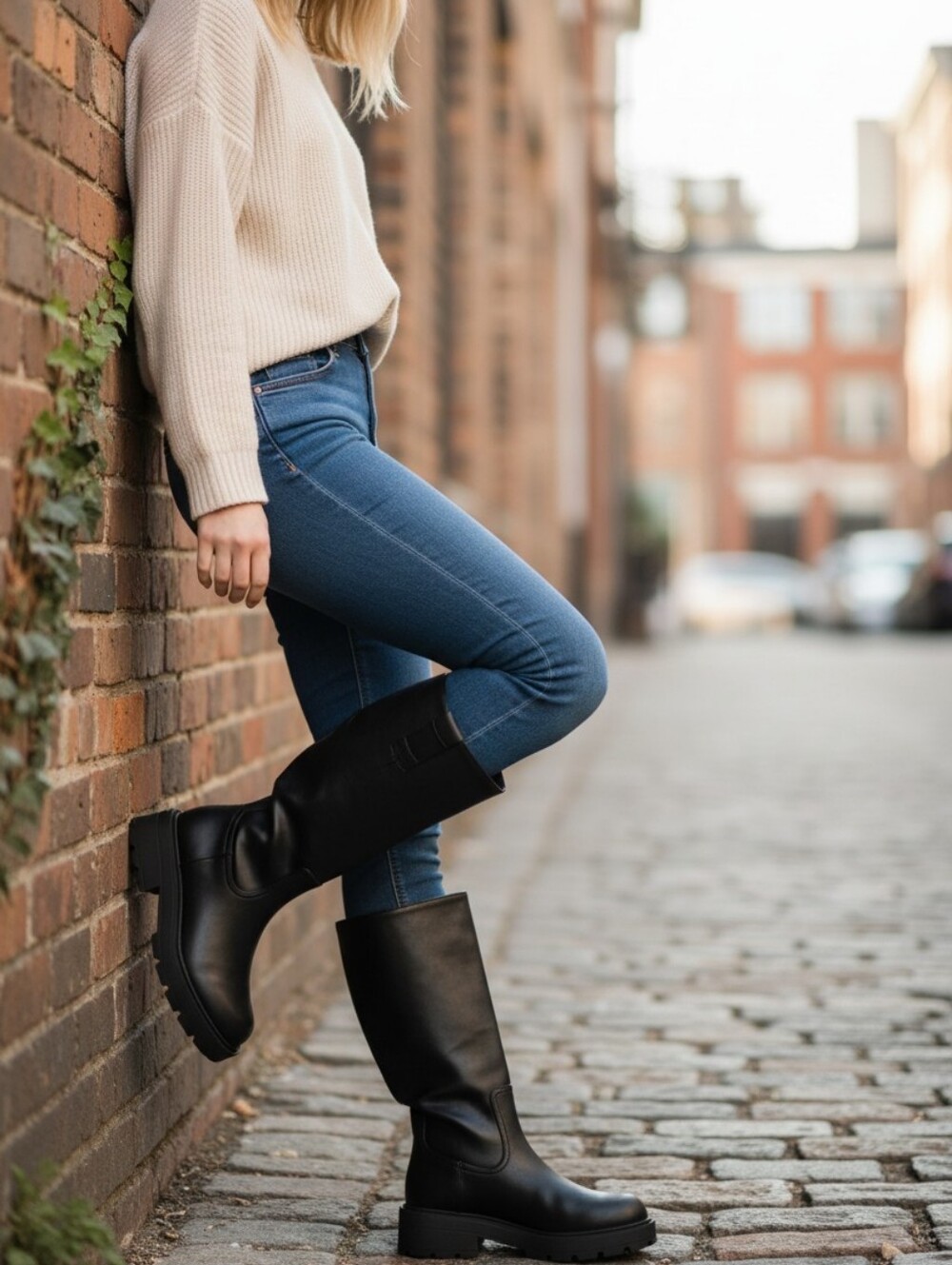 No Boundaries Black Platform Mid-Calf Moto Boots